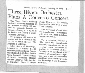 1976. First Concerto Concert Promo