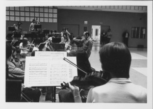 Bernard Goldberg Conducting TRTO's First Reading Session. September 14, 1974.
